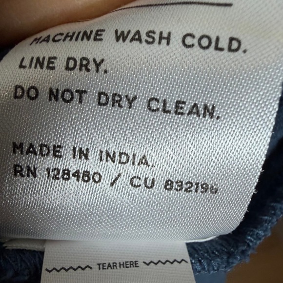 Pact Organic Cotton Double Gauze Smocked Midi Dress L Blue Short Sleeve Large L - Picture 7 of 12